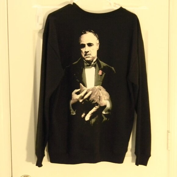 The Godfather Sweatshirt Pullover Black Men's Size M Paramount Pictures NWOT - Picture 2 of 4